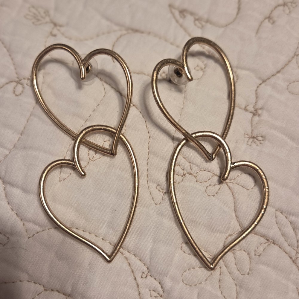 Torrid Oversized Heart Drop Earrings - Picture 3 of 3